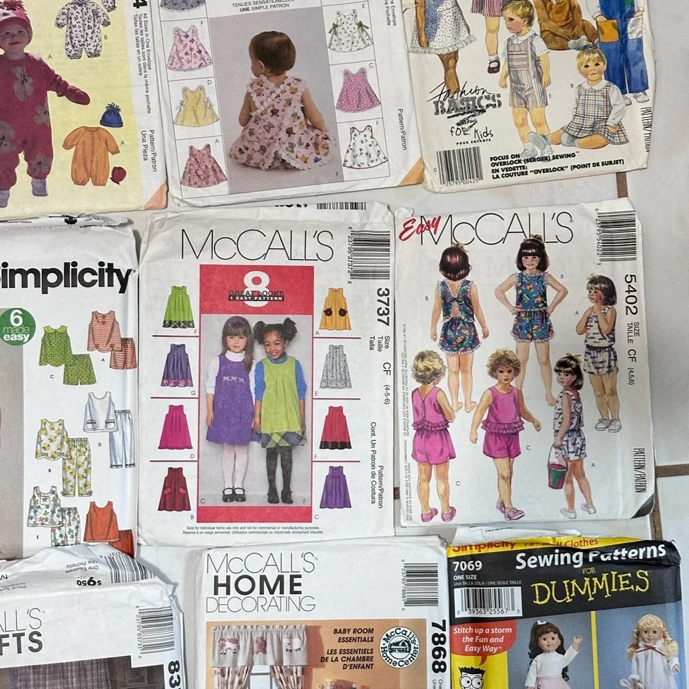 Vintage Sewing Pattern Collection bundle 12 patterns - Picture 3 of 5